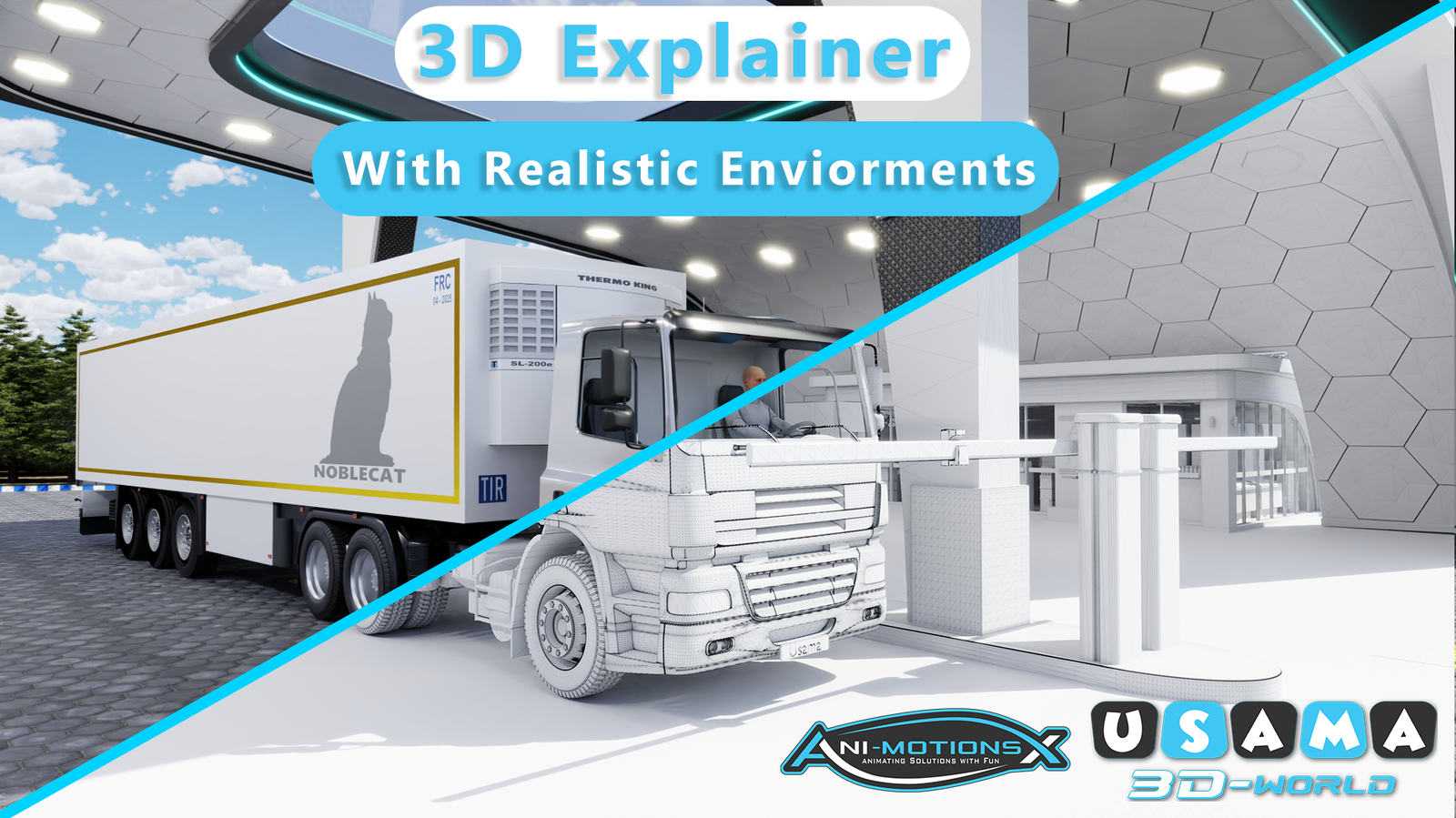 Automatic Refueling 3D Animation